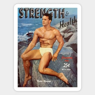 STRENGTH & HEALTH Victor Nicoletti - Vintage Physique Muscle Male Model Magazine Cover Magnet